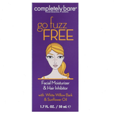 Completely Bare Go Fuzz Free Facial Moisturizer & Hair Inhibitor - 1.7 fl oz: Vegan, Unscented, Ethyl Alcohol-Free