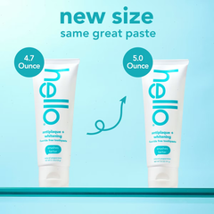 hello Antiplaque and Whitening Fluoride Free Toothpaste - Natural Peppermint - 5oz