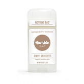 Humble Brands Vegan & Sensitive Skin Formula Solid Deodorant - Baking Soda Free - Simply Unscented - 2.5oz