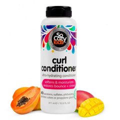 SoCozy Kids Ultra-Hydrating Curl Conditioner - 10.5 fl oz: Vanilla Scent, Paraben-Free, Sulfate-Free, Cream Formula