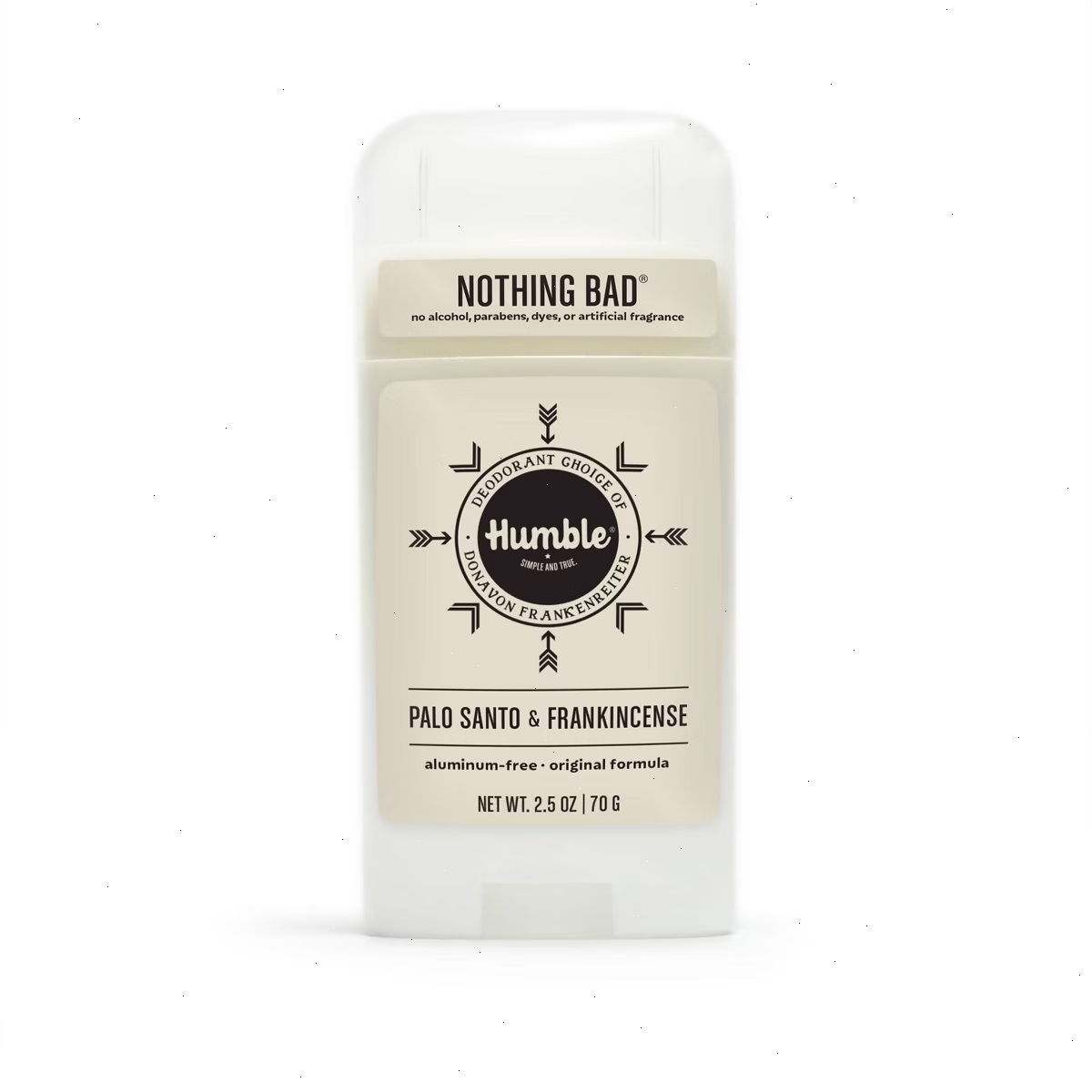 Humble Brands Original Formula Solid Deodorant - Palo Santo & Frankincense - Aluminum-Free 2.5oz