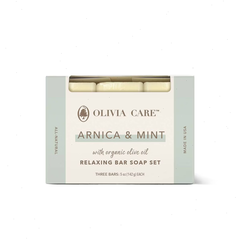 Olivia Care Arnica Mint Relaxing Bar Soap Set - 5oz/3ct