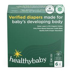 HealthyBaby Organic Cotton Enhanced Chlorine Free Disposable Diaper