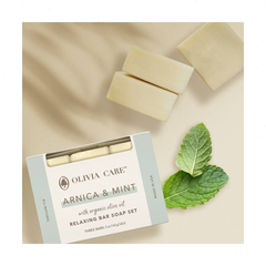 Olivia Care Arnica Mint Relaxing Bar Soap Set - 5oz/3ct