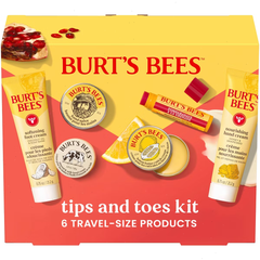 Burt's Bees Tips and Toes Kit - 6ct: Softening, Nourishing, Paraben-Free, Foot Lotion, Lemon & Coconut Scents